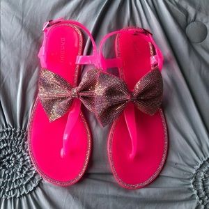 Jelly rhinestone flats
